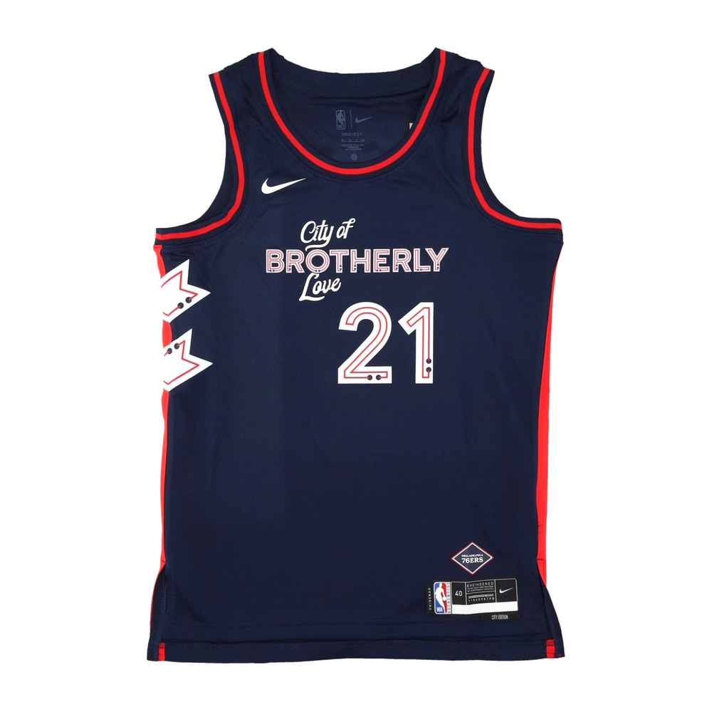 Nike NBA City Edition Philadelphia 76ers Joel Embiid 2023-24 DX8515-420 size M